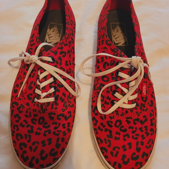 red leopard print vans